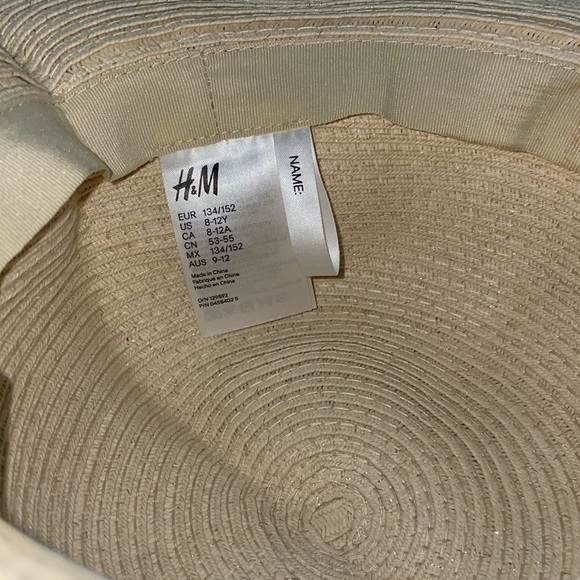 H&M Sparkly Gold Sunhat - Picture 3 of 4